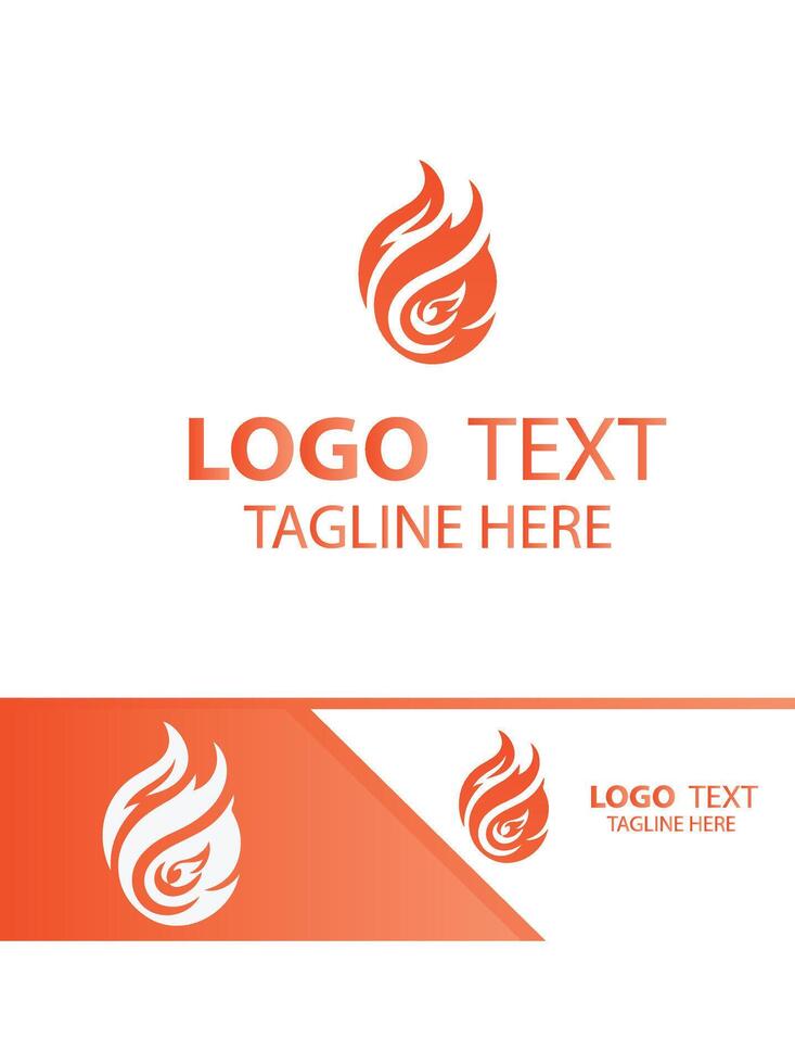 Blaze Crest flame logo vector
