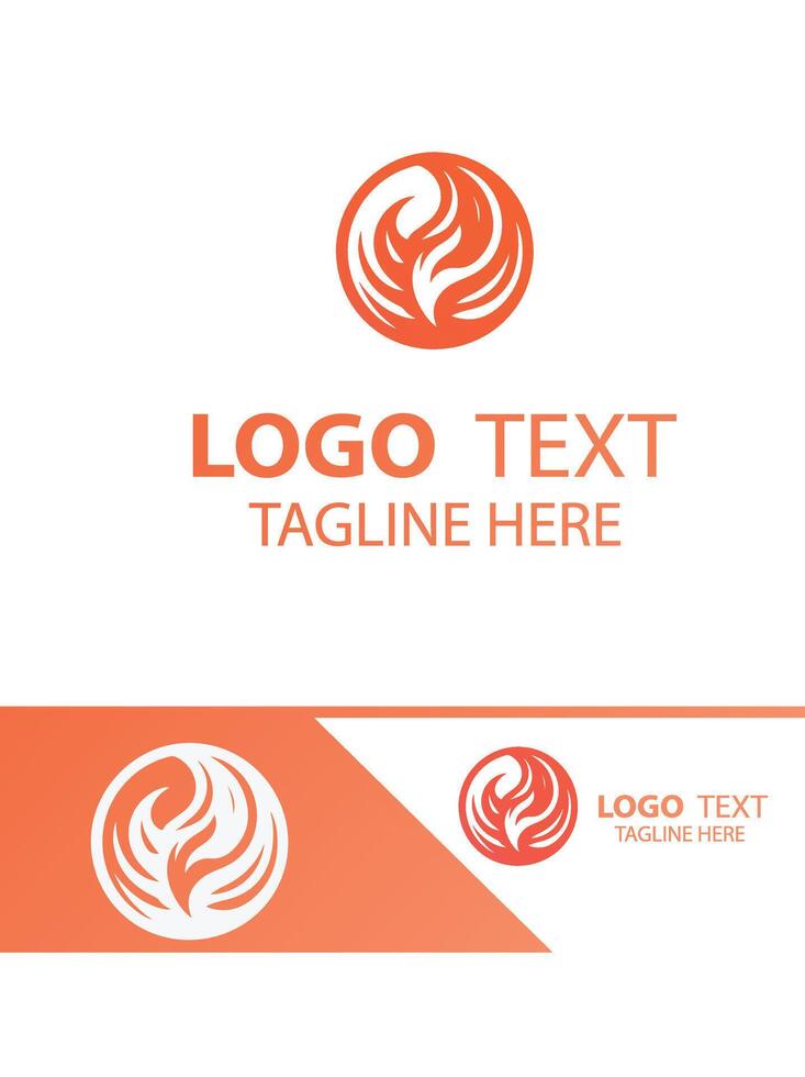 Eternal Ember flame logo vector