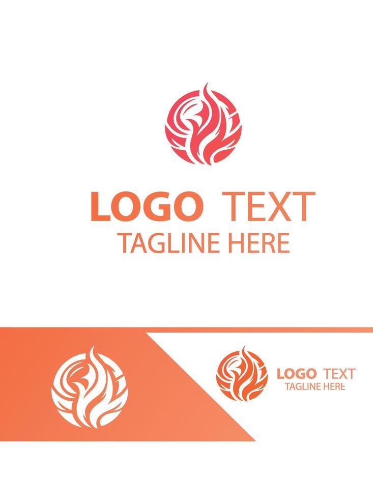 Blaze Rise flame logo vector