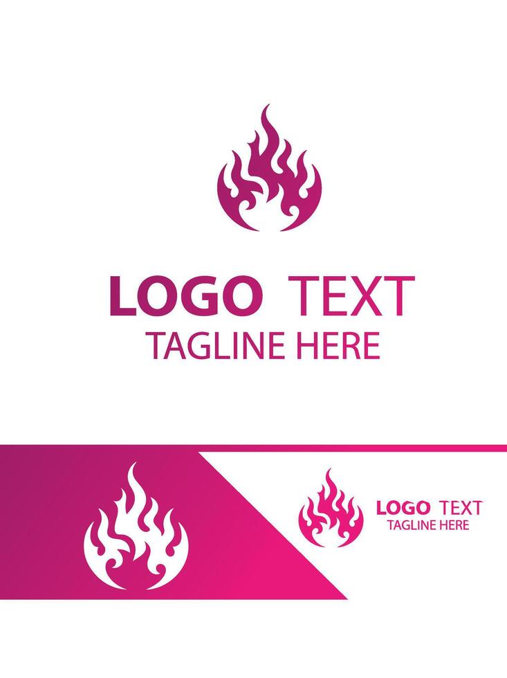 Ignite Blaze flame logo vector