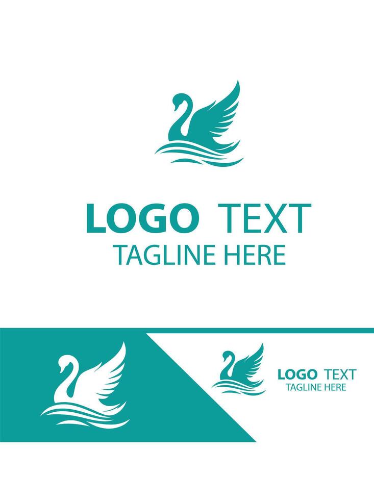 Tranquil Swan logo vector
