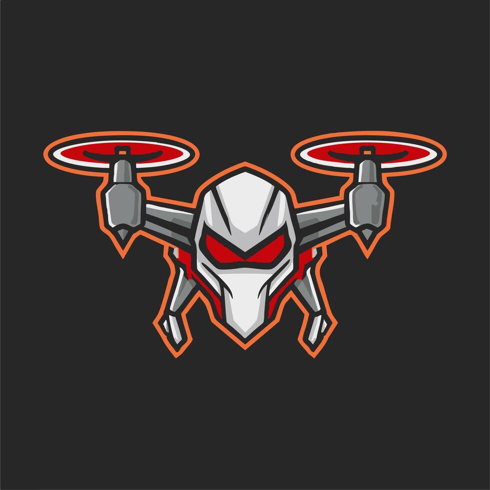 Drone with an aggressive look vector