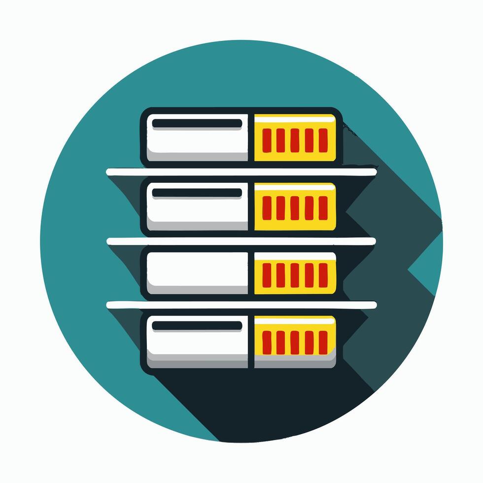 Queue line of data packets vector
