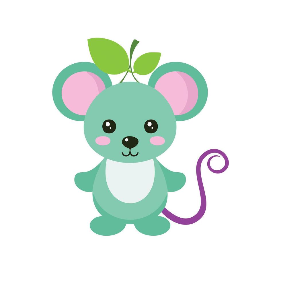 Baby grape mouse vector
