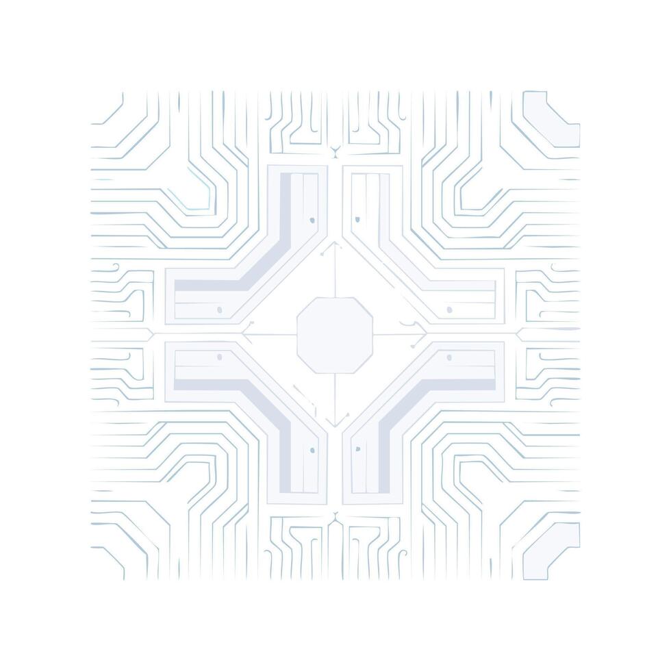Glowing circuit board pattern vector