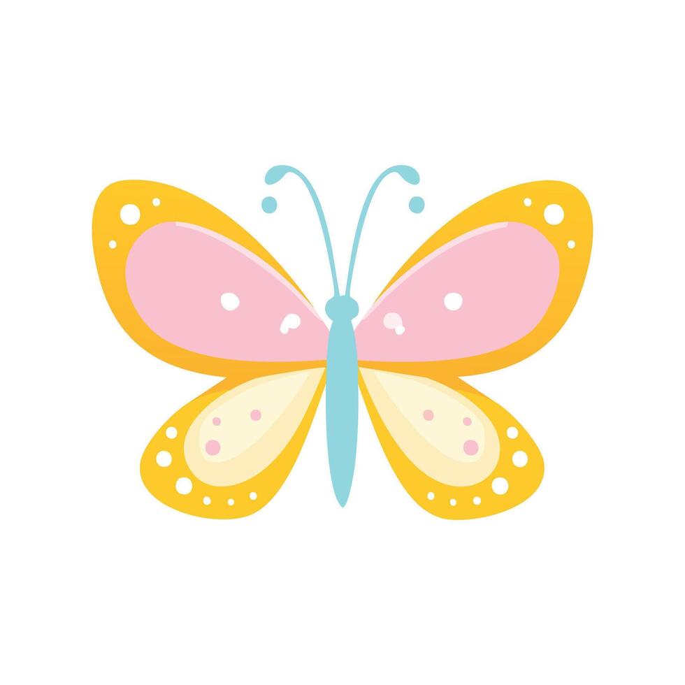 Mini sugar butterfly vector