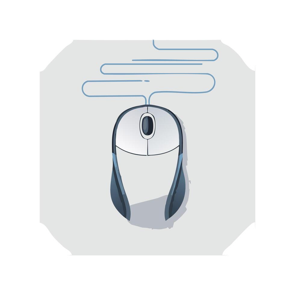 Mouse trailing code lines vector
