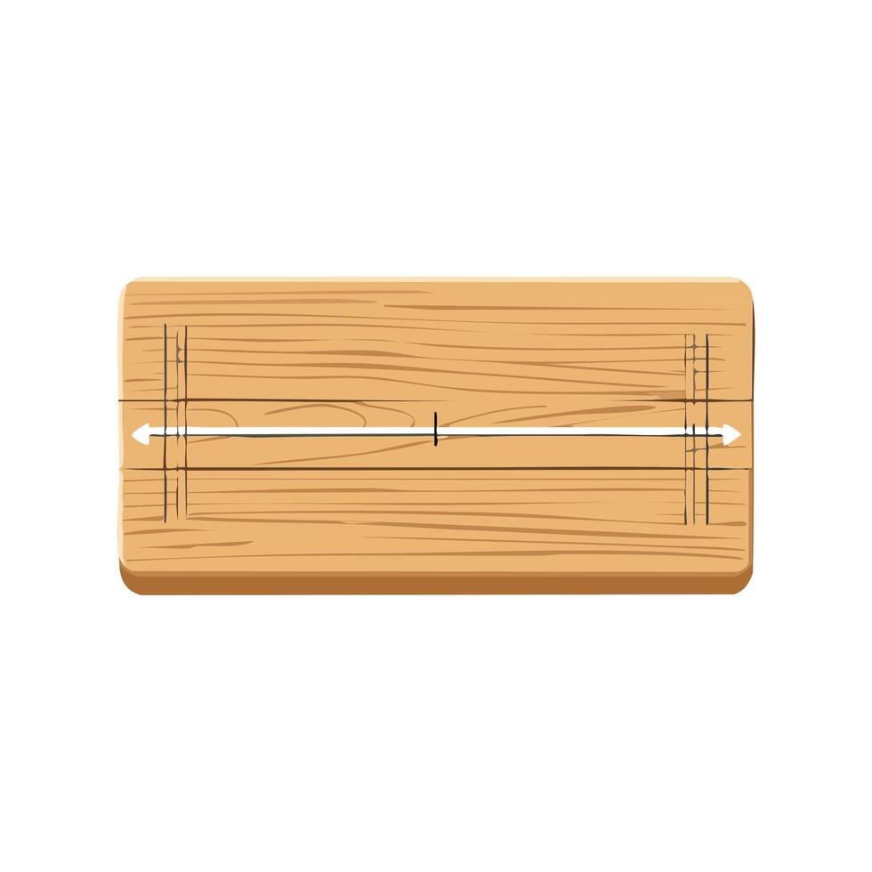 chalk line snapping a straight line on wood vector