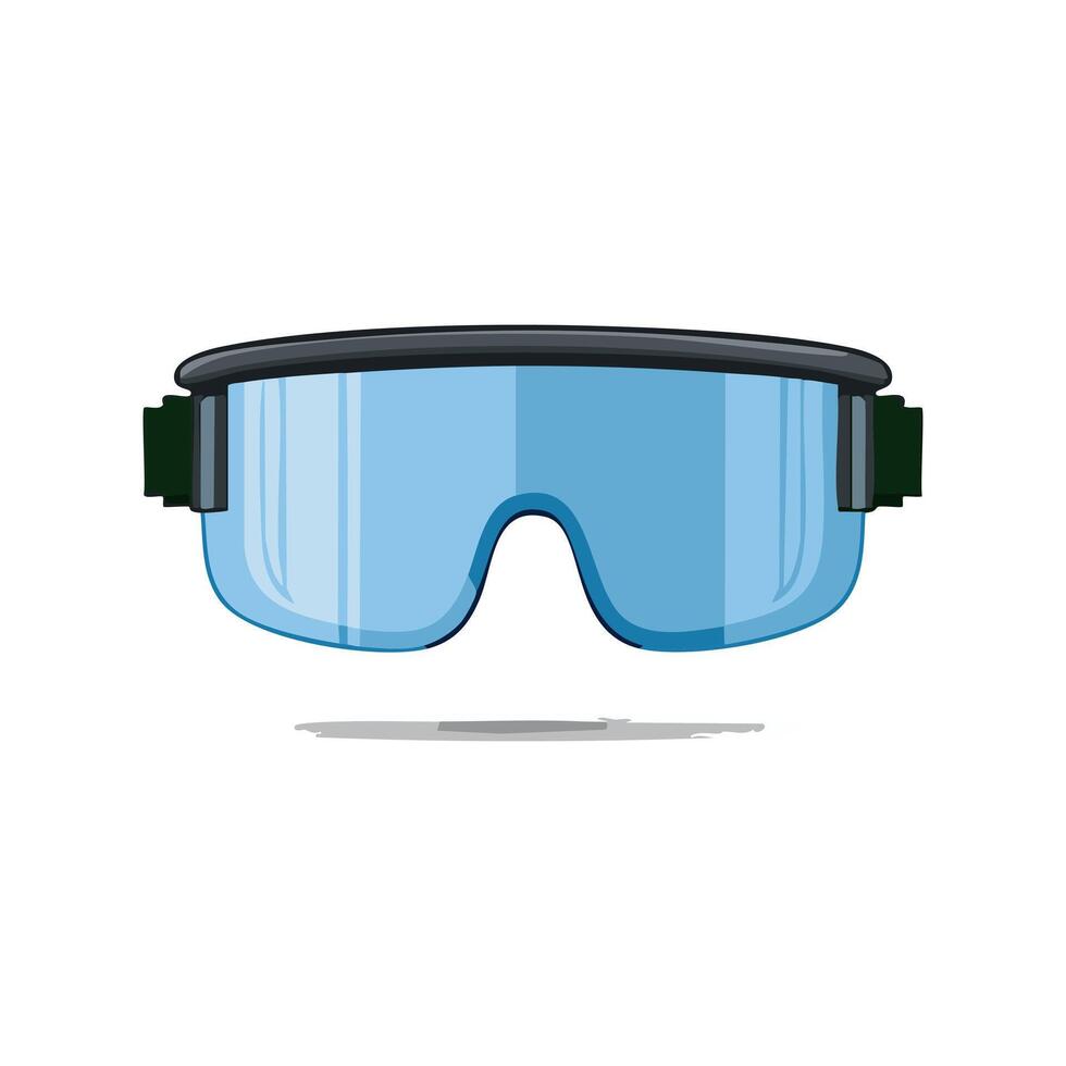pair of safety glasses with side shields vector