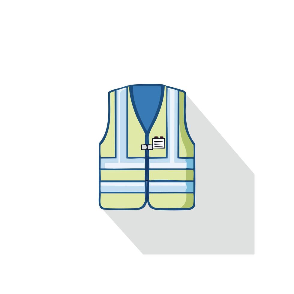 reflective vest with a company logo vector