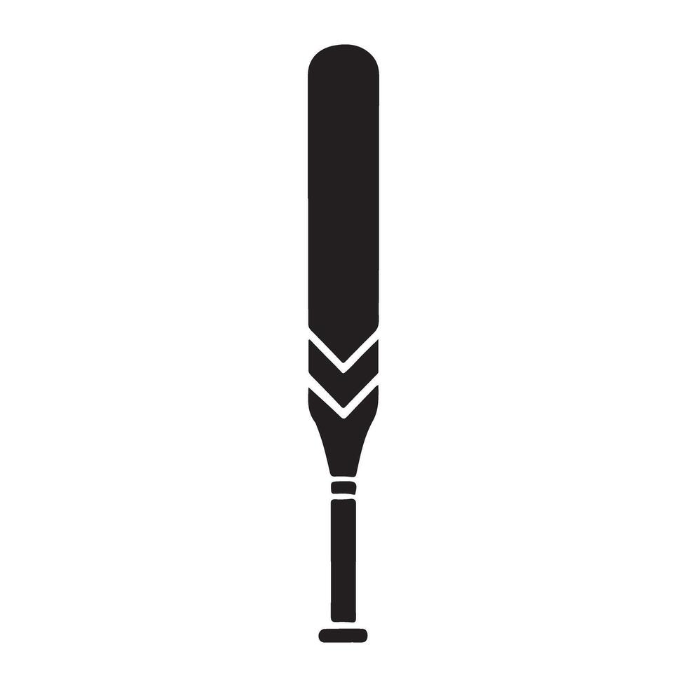 Silhouette Baseball Bat Illustration Sporting Equipment Simple Design vector