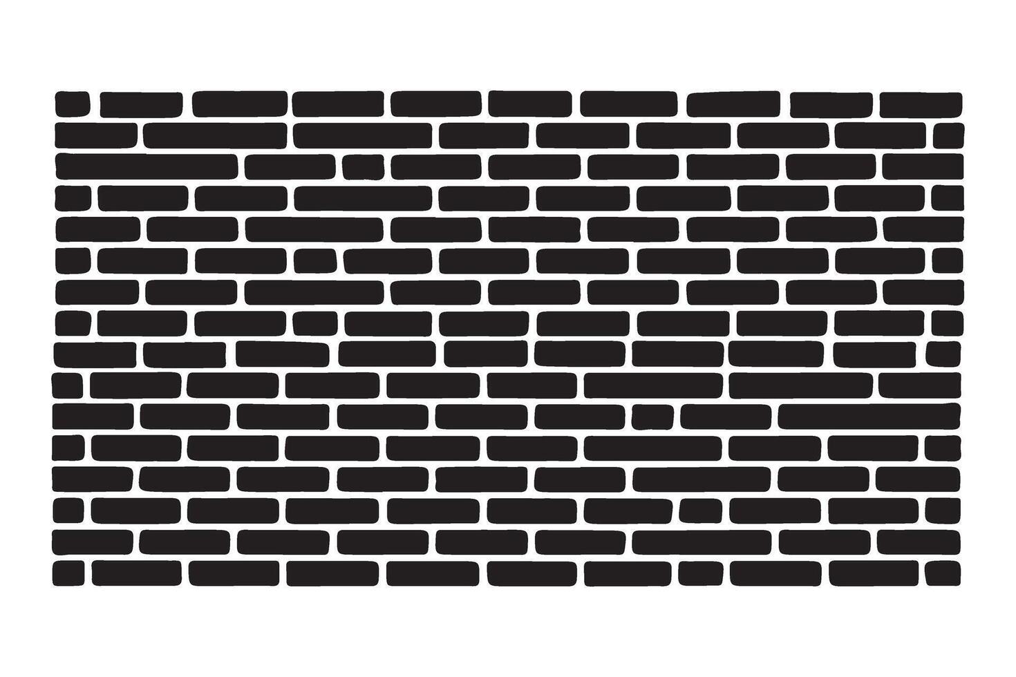 Brick Wall Silhouette Illustration Building Structure Graphics vector
