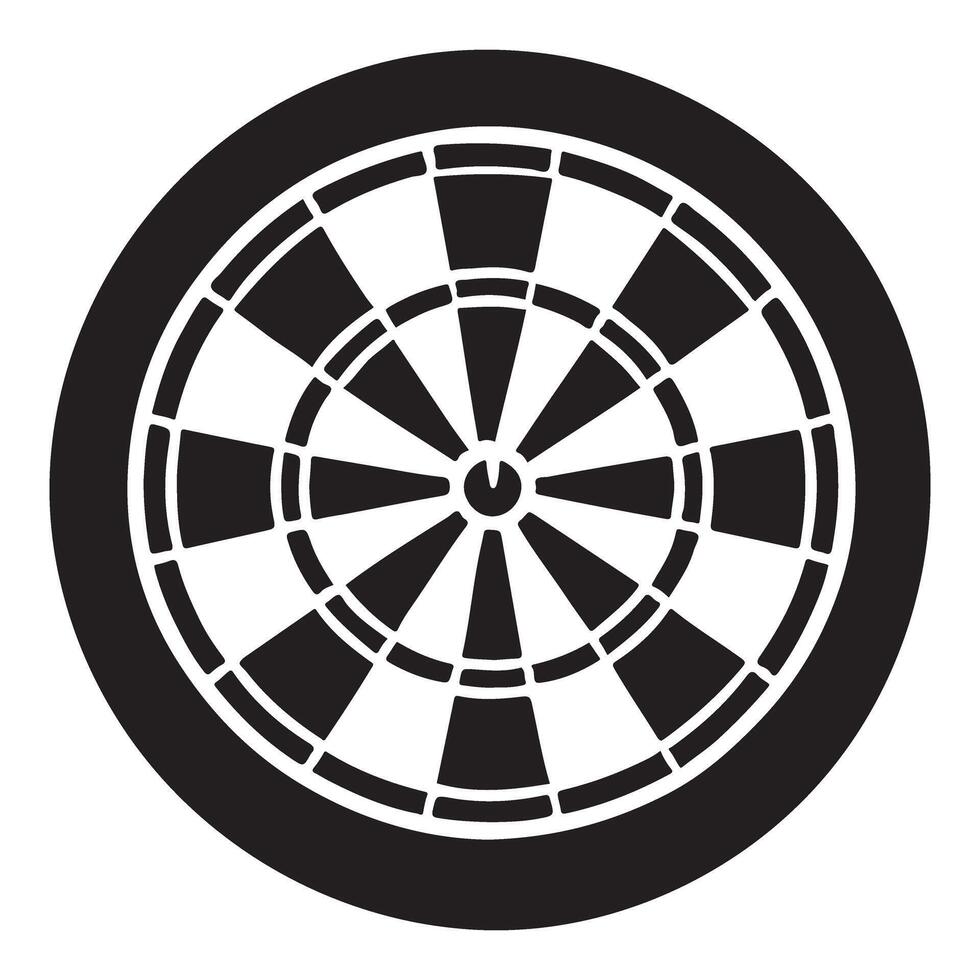 Dartboard Target Silhouette Illustration Image Download vector
