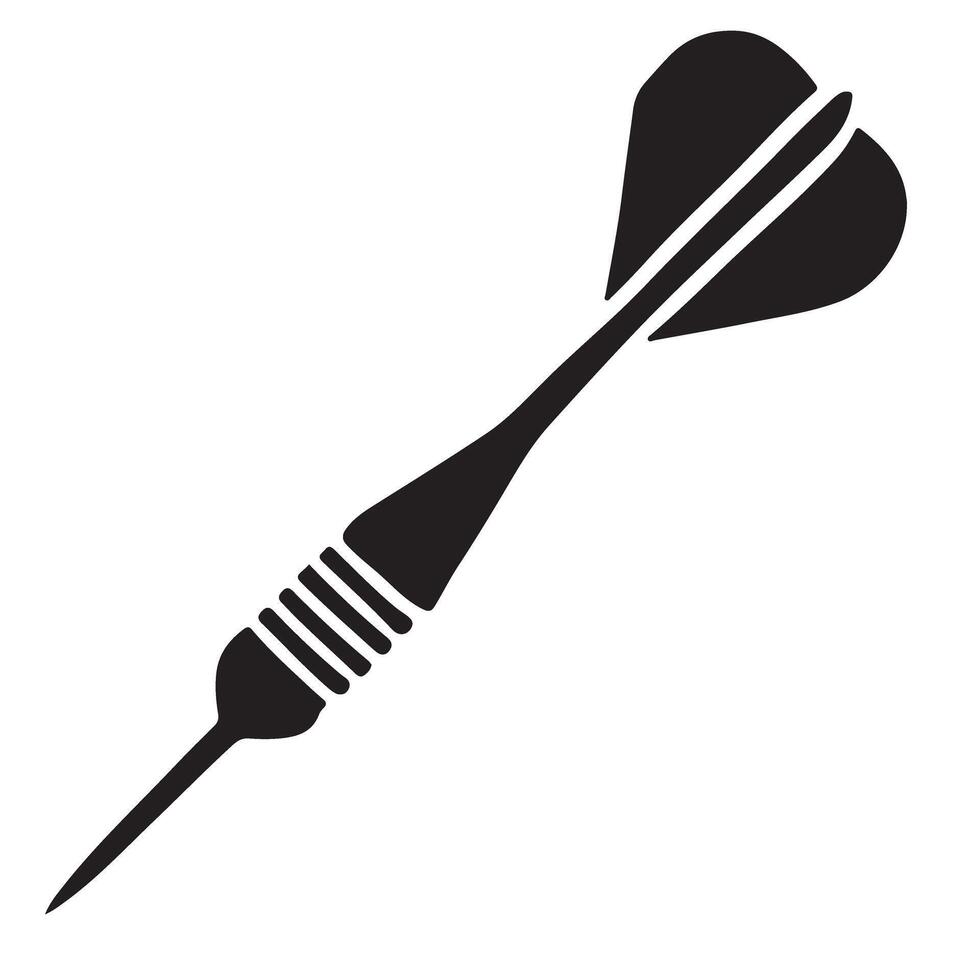Dart Icon Illustration Target Accuracy Sport Gaming Graphics vector