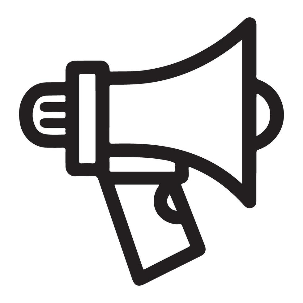 Megaphone Icon Graphic for Announcement and Communication Designs vector