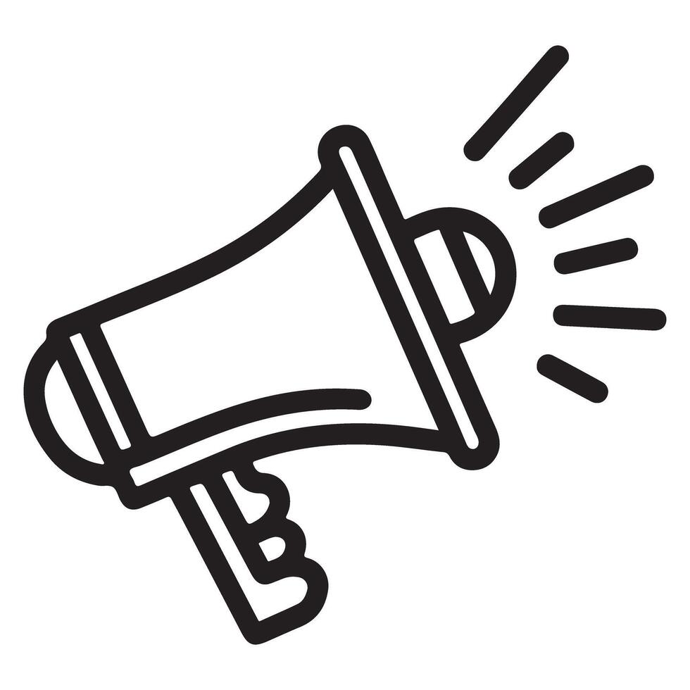 Loudspeaker Icon Image Communication Promotion Graphic Resource vector