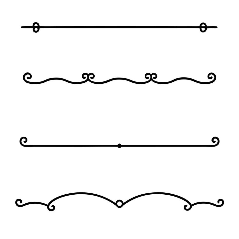 Abstract and Artistic Line Dividers for Unique Styles vector
