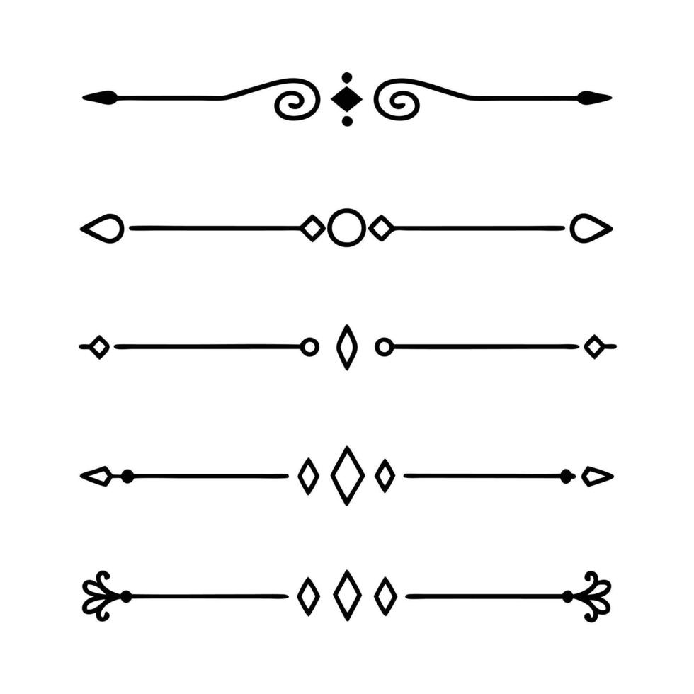 Minimal Line Divider Set for Sleek and Simple Styles vector