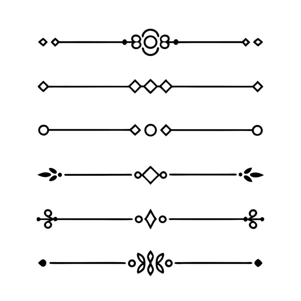 Modern and Chic Line Dividers for Graphic Designers vector