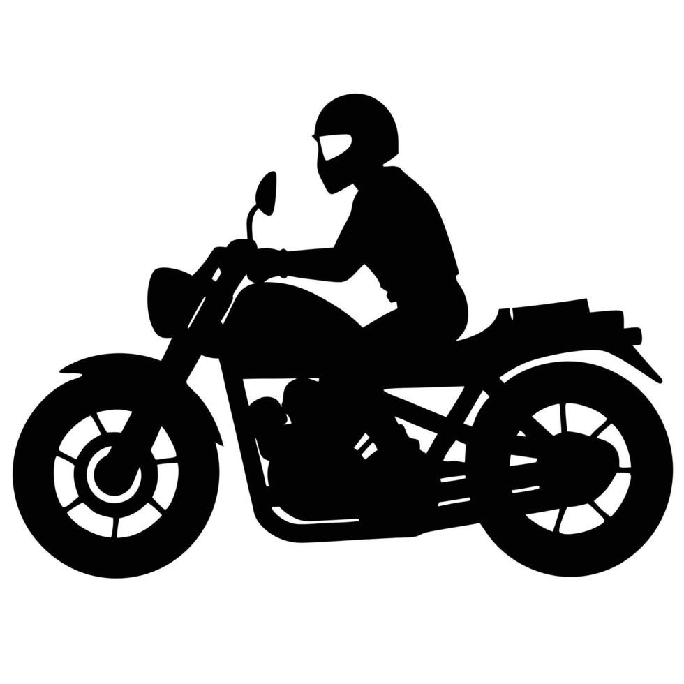 Stunning Motorcycling Silhouette Designs vector