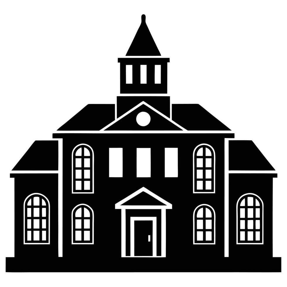 Ultimate Building Line Art Silhouette Collection vector
