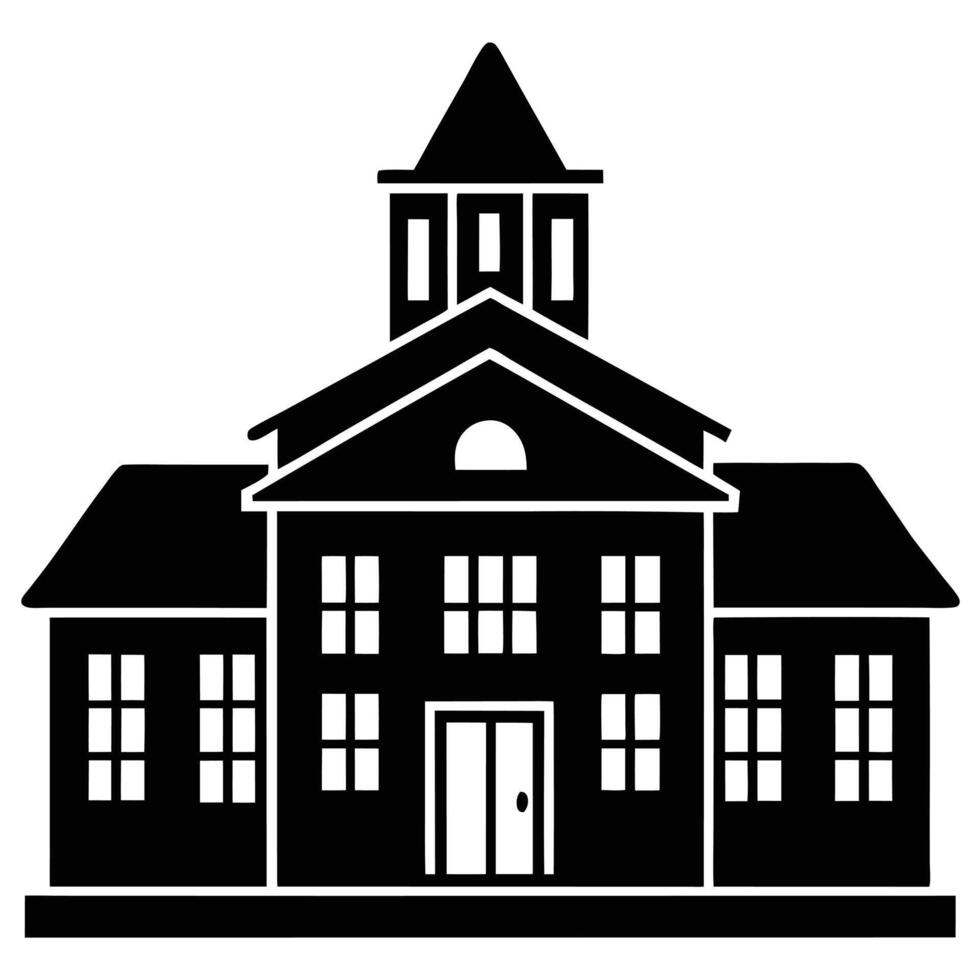 Abstract Building Line Art Silhouette Concepts vector