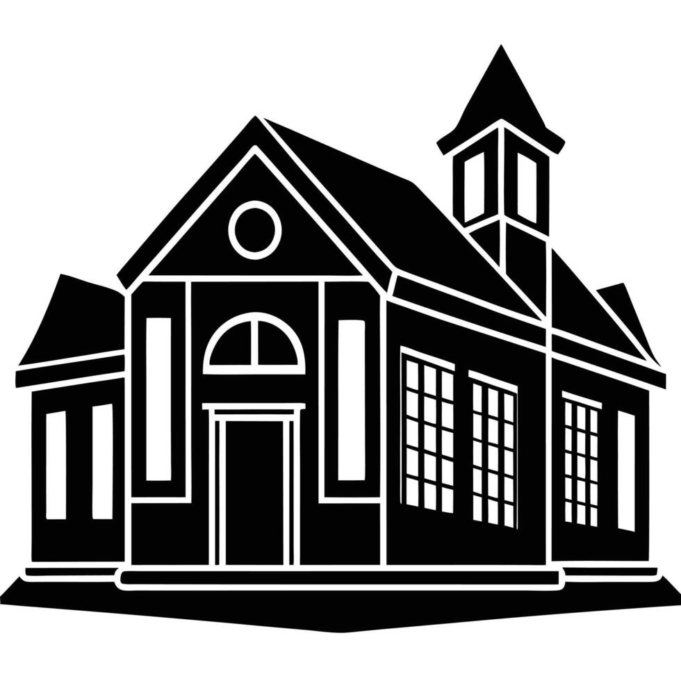 Creative Building Line Art Silhouette Concepts vector