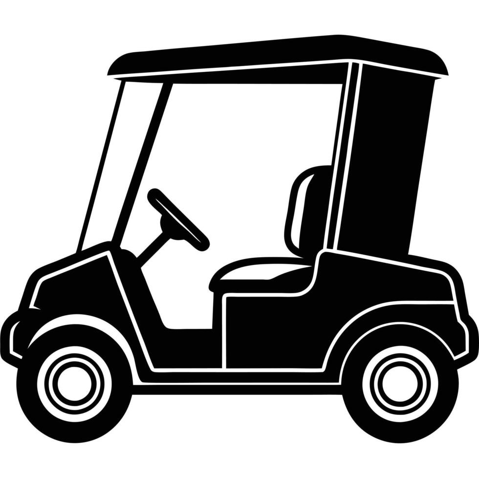 The Ultimate Golf Cart Silhouette Collection vector