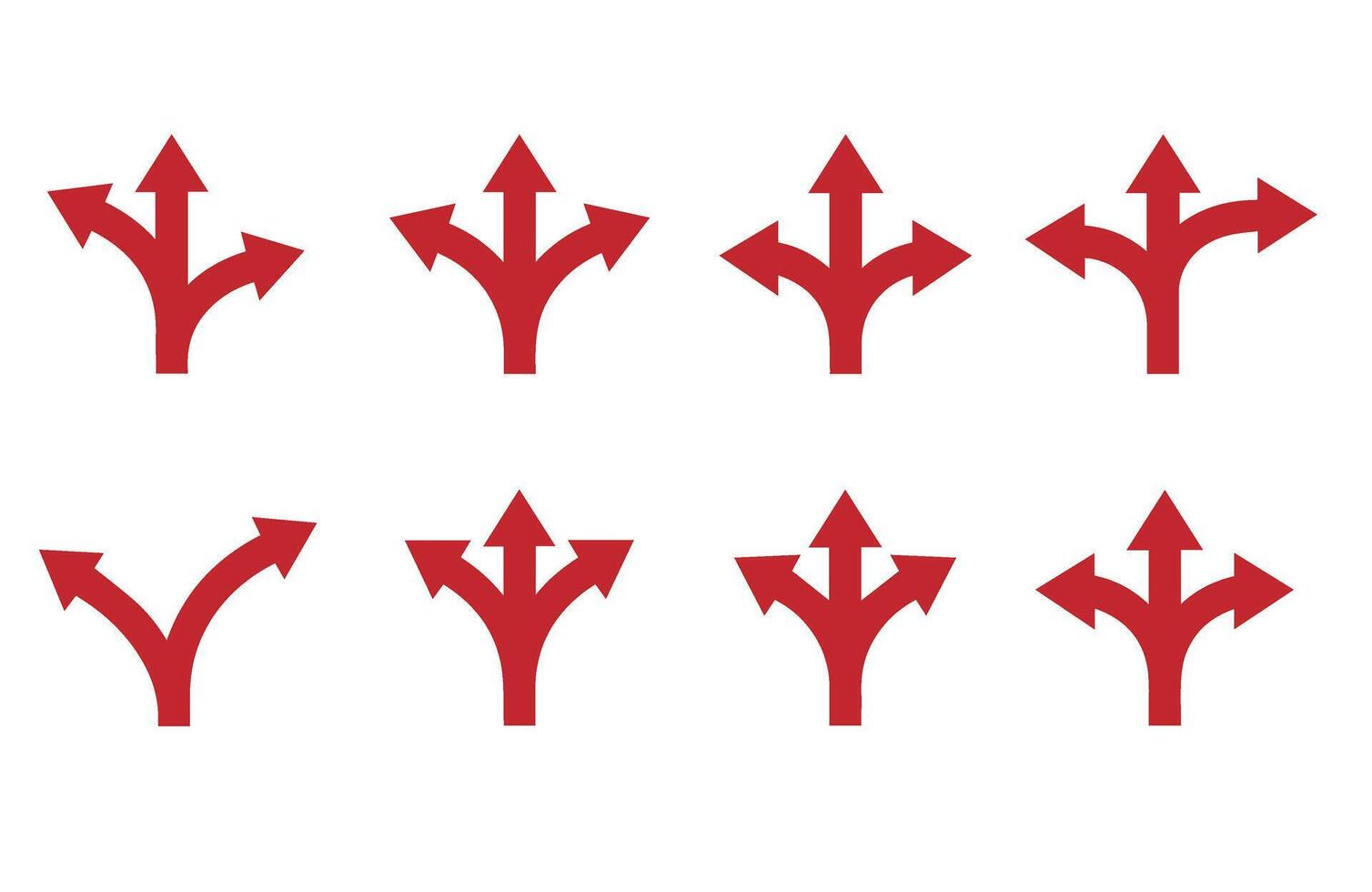 Multiple direction arrow graphics vector