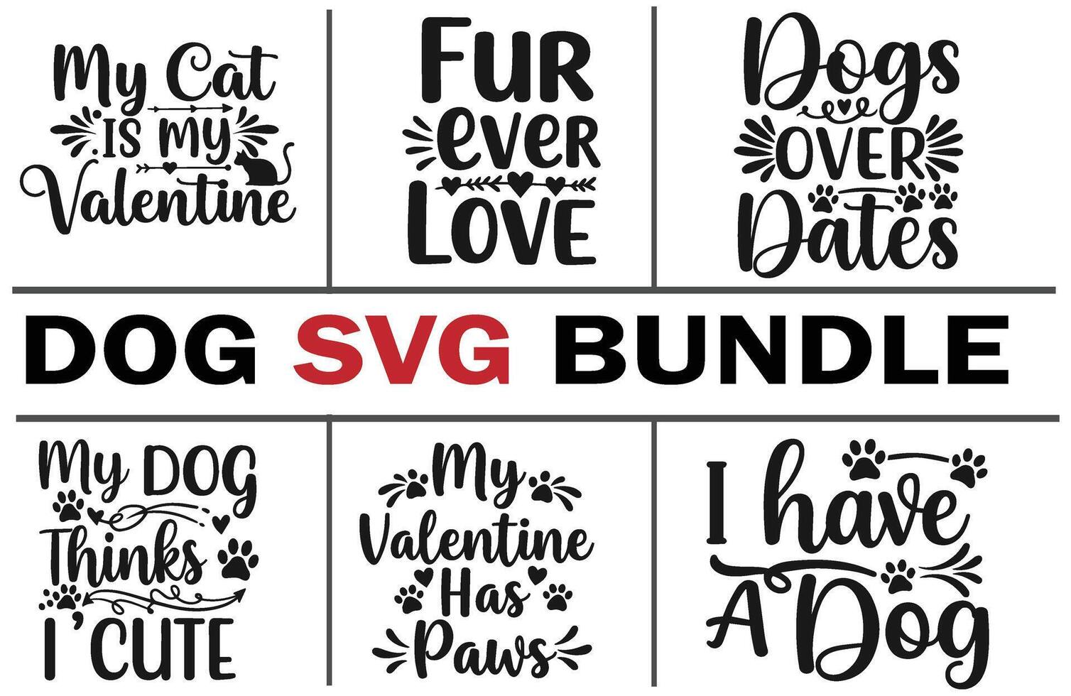 Dog Lover Valentine T Shirt Design Bundle vector