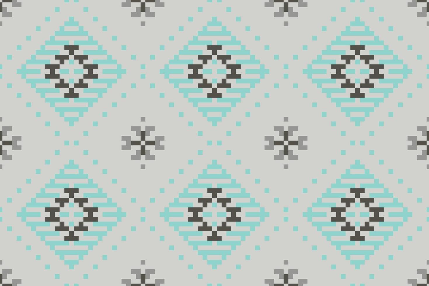 Sarong Ikat Design Patternfolk Embroidery, Aztec Geometric Ornament Print. Design for Carpet, Wallpaper, Clothing, Wrapping, Fabric vector
