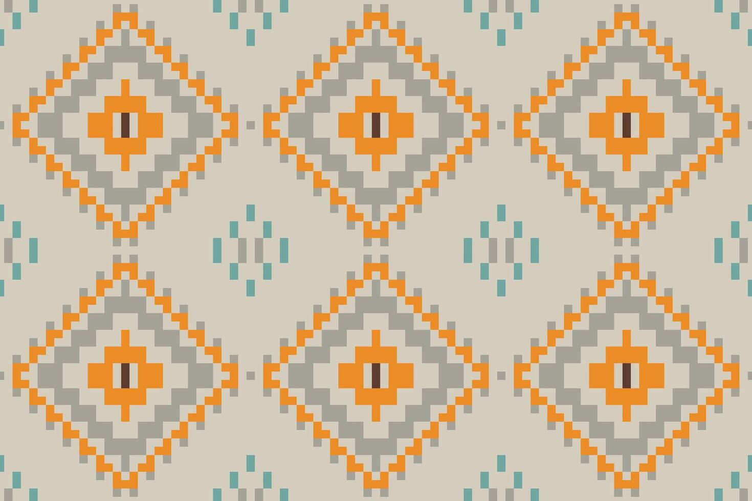 Square Korean Traditional Pattern Fabricfolk Embroidery, Aztec Geometric Ornament Print. Design for Carpet, Wallpaper, Clothing, Wrapping, Fabric vector