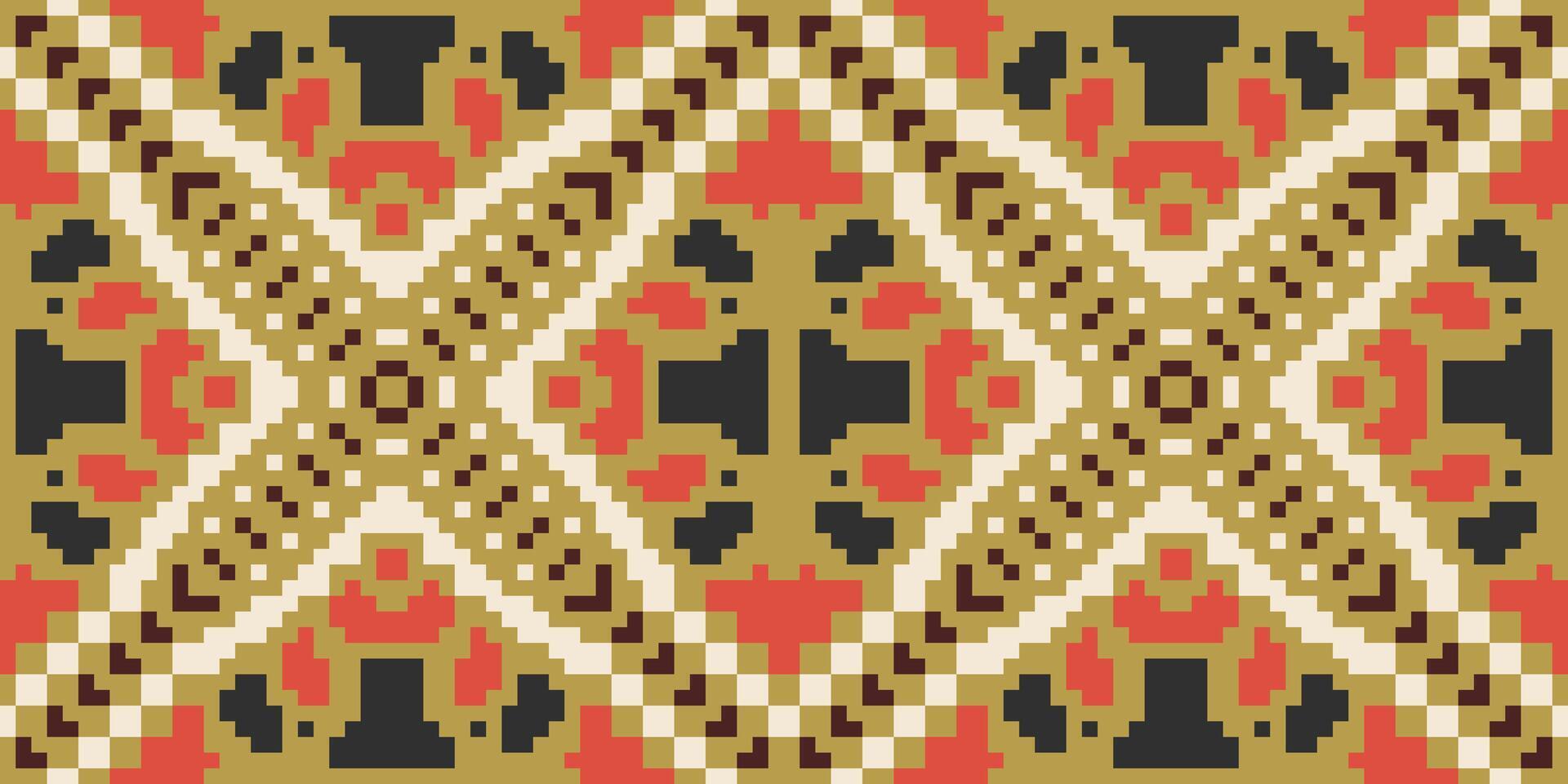 Shawl Ethnic Floral Patternfolk Embroidery, Aztec Geometric Ornament Print. Design for Carpet, Wallpaper, Clothing, Wrapping, Fabric vector