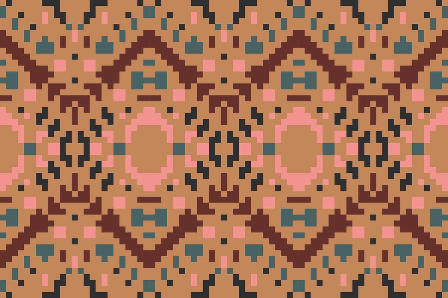 Background Ethnic Abstract Colorful Geometric Pattern Backgroundfolk Embroidery, Aztec Geometric Ornament Print. Design for Carpet, Wallpaper, Clothing, Wrapping, Fabric vector