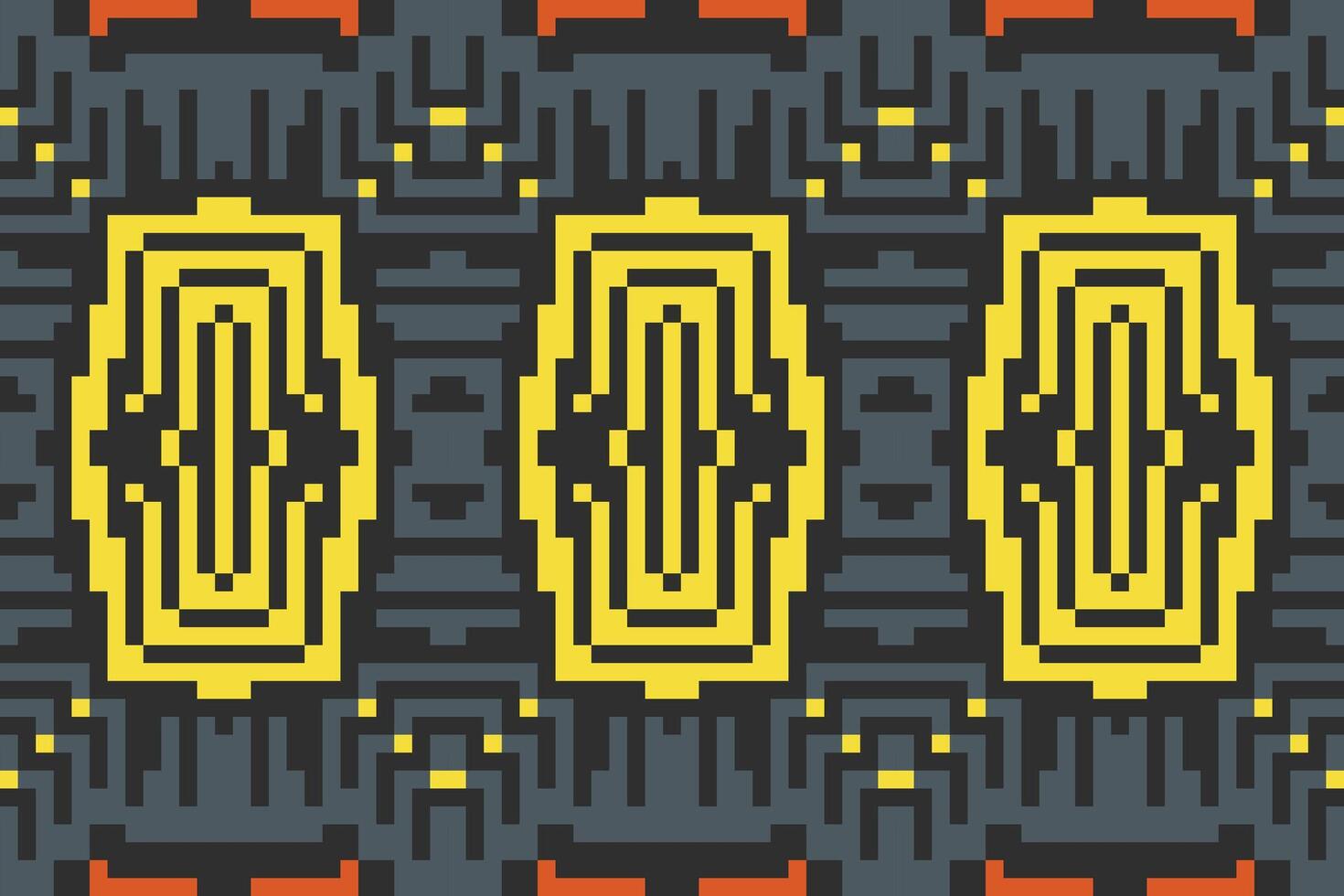 Motif Ethnic Pattern Philippinesfolk Embroidery, Aztec Geometric Ornament Print. Design for Carpet, Wallpaper, Clothing, Wrapping, Fabric vector