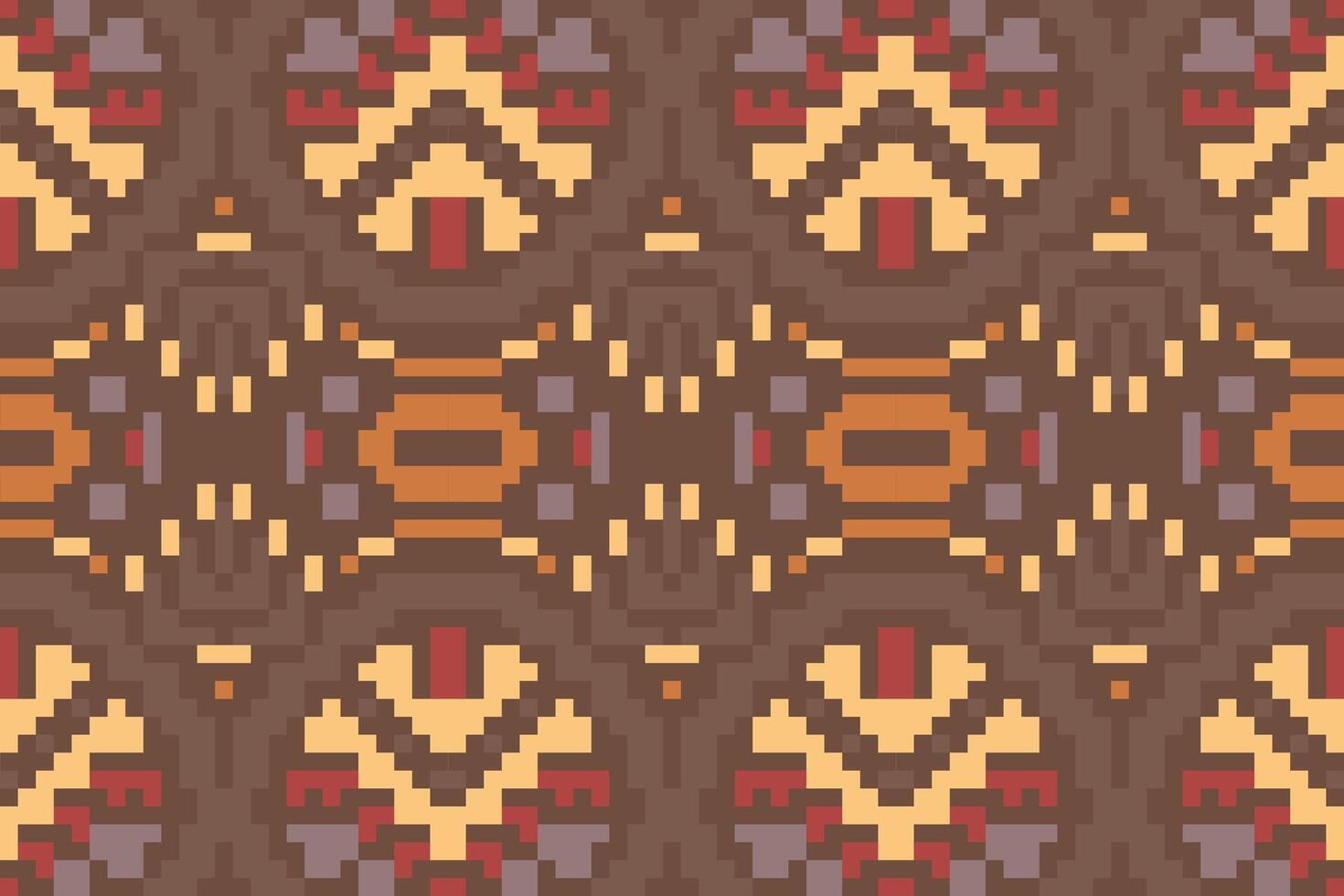 Geometric Ikat Pattern Designfolk Embroidery, Aztec Geometric Ornament Print. Design for Carpet, Wallpaper, Clothing, Wrapping, Fabric vector