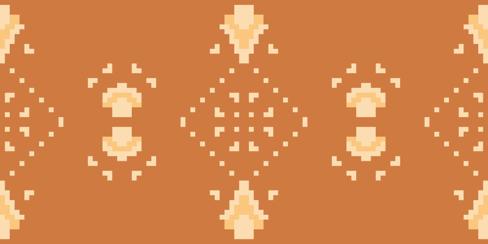 Geometric Ethnic Design Pattern Easyfolk Embroidery, Aztec Geometric Ornament Print. Design for Carpet, Wallpaper, Clothing, Wrapping, Fabric vector