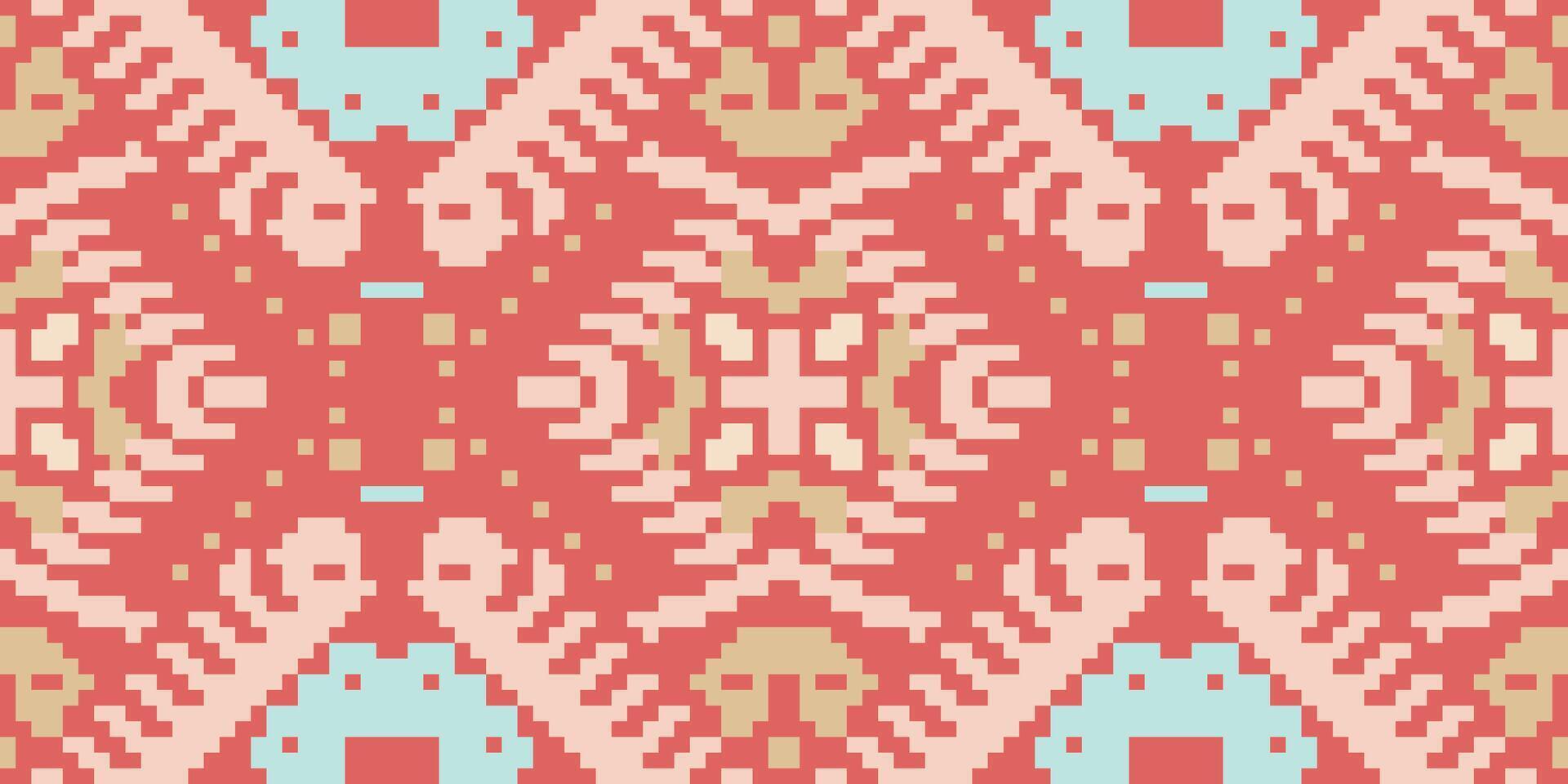 Abstract Traditional Japanese Patternfolk Embroidery, Aztec Geometric Ornament Print. Design for Carpet, Wallpaper, Clothing, Wrapping, Fabric vector