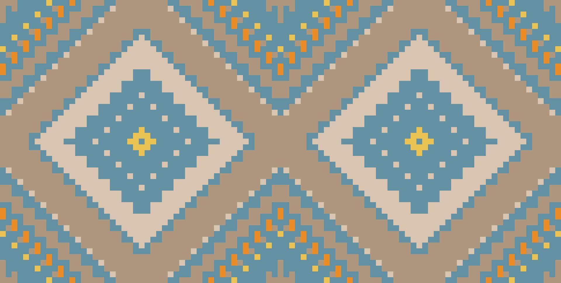 Stripes Background Star Islamic Patternfolk Embroidery, Aztec Geometric Ornament Print. Design for Carpet, Wallpaper, Clothing, Wrapping, Fabric vector