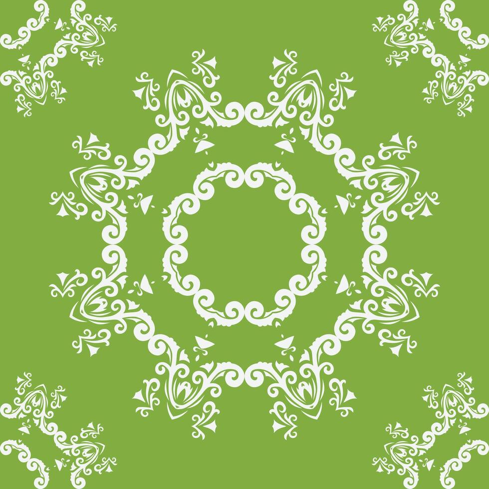 Damask Floral Patterns Geometric Ethnic Geometrical Pattern Folk Embroidery, Aztec Ornament Print. Design for Carpet, Wallpaper, Clothing, Wrapping, Fabric vector