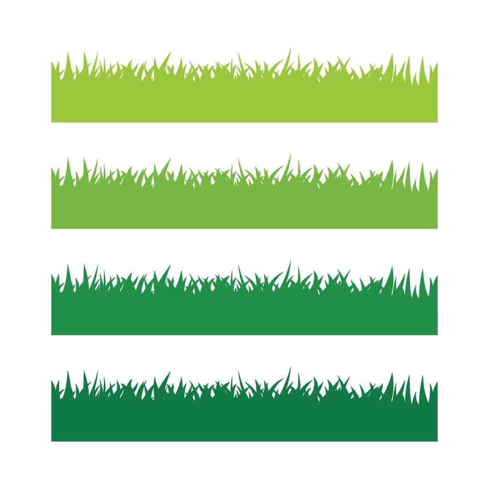 Green Grass Set Illustration Design. EPS 10. vector