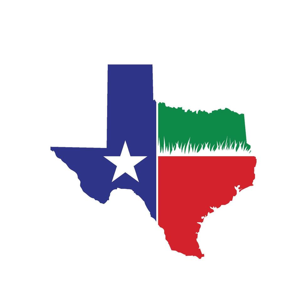Texas Flag Map icon Illustration logo template Design. EPS 10. vector