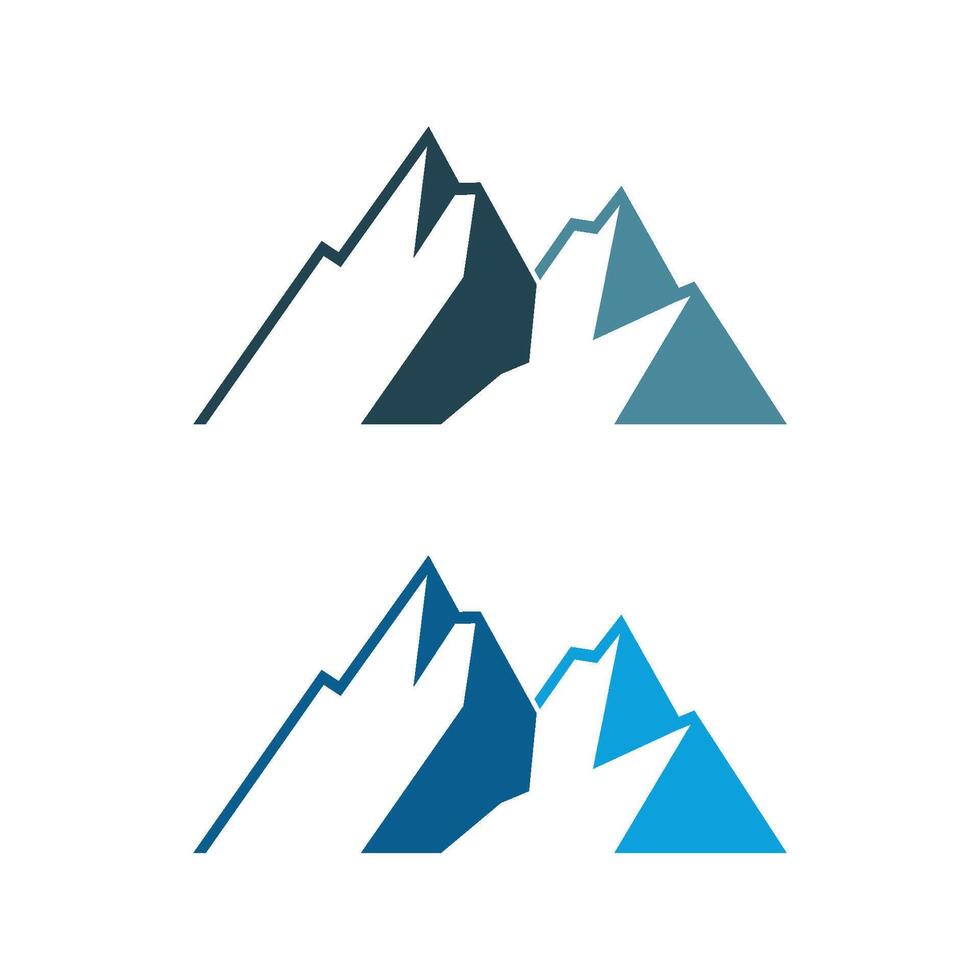 Set Stone Mountain Illustration Design. EPS 10. vector