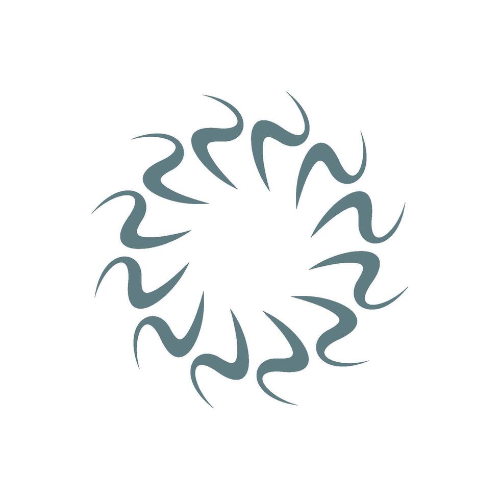 Abstract Swirl Ornamental Illustration Logo Template Illustration Design. EPS 10. vector