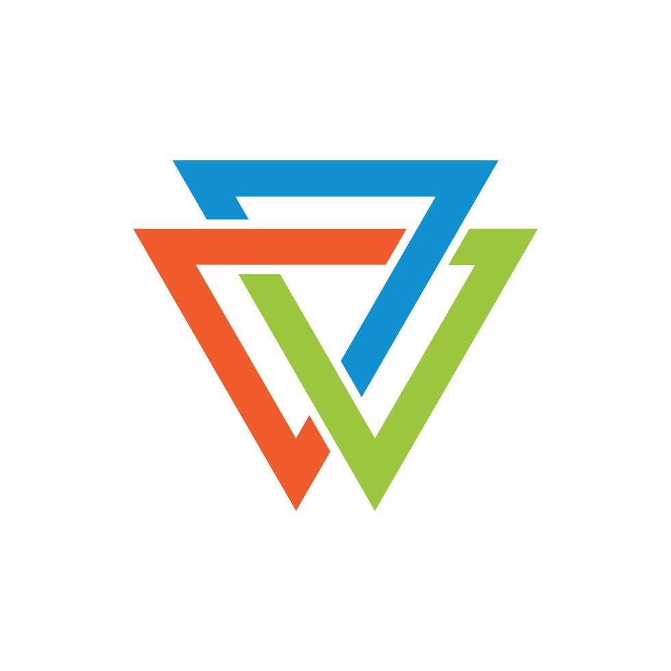 Trinity Infinity Triangle Logo Template Illustration Design. EPS 10. vector