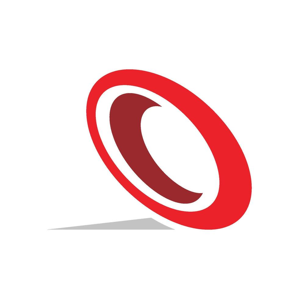 Red Circle Ring Logo Template Illustration Design. EPS 10. vector