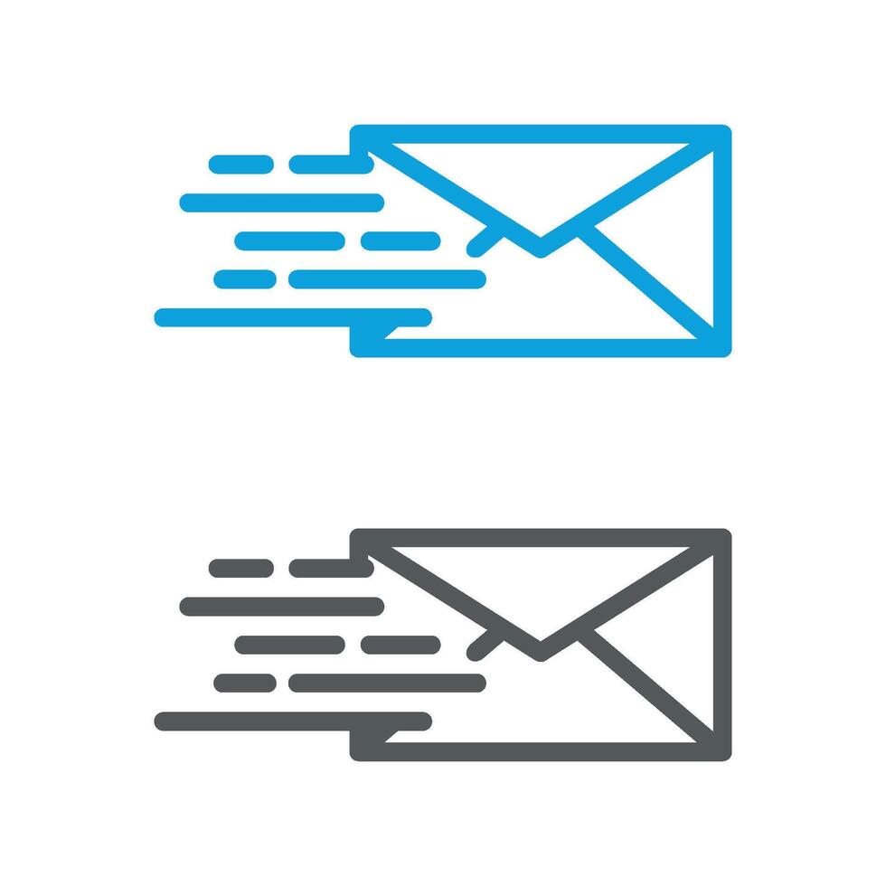 Fast Mail Logo Template Illustration Design. Envelope EPS 10. vector