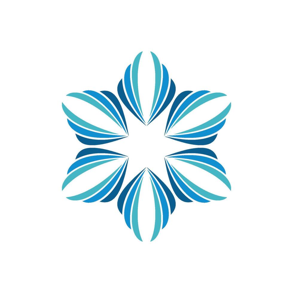 Elegant Ornamental Flower for Spa Logo Template Illustration Design. EPS 10. vector