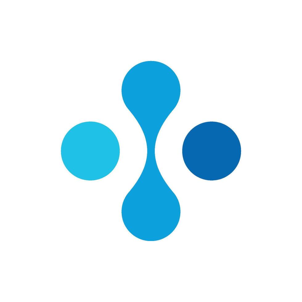 Blue Dots Ornament Logo Template Illustration Design. EPS 10. vector