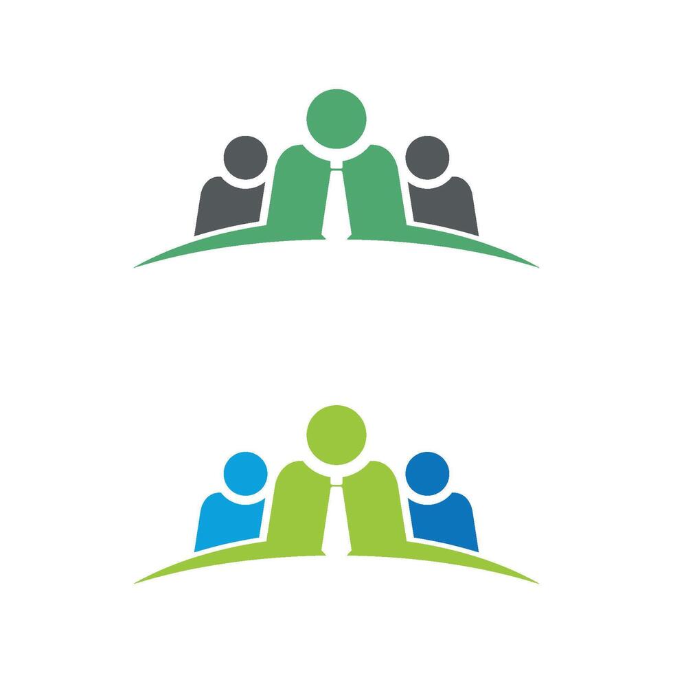teamwork people concept Logo Template Illustration Design. EPS 10. vector